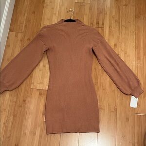 Vici Sanori Long Sleeve Sweater Mini Dress